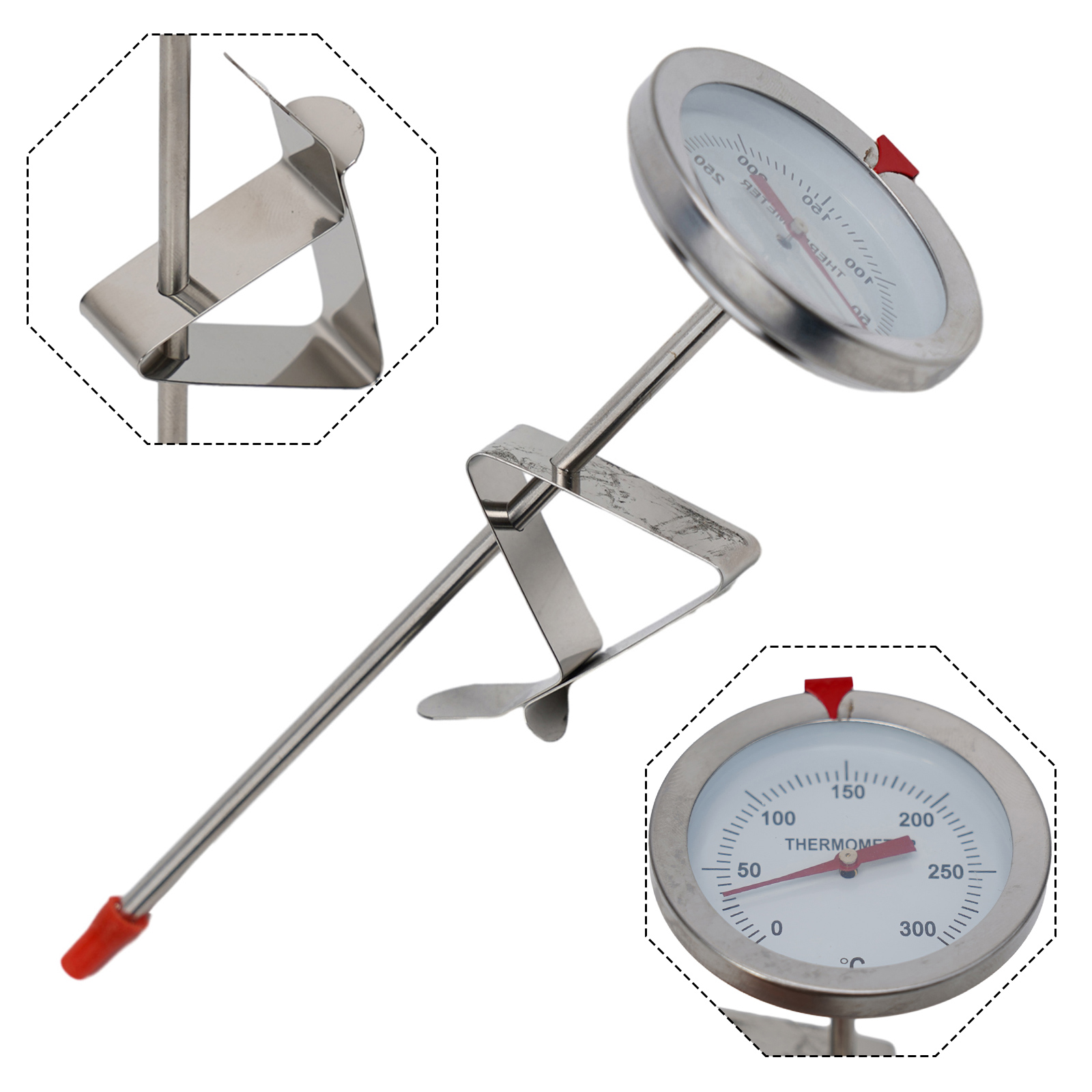 Kitchen Gadgets Gifts - الفولاذ المقاوم للصدأ التحقيق ميزان الحرارة