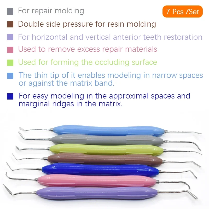 Silicone Spatula Set - مجموعة أدوات طب الأسنان الاحترافية LM