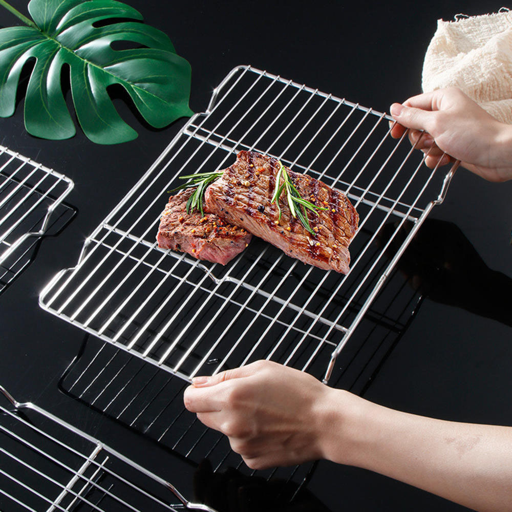 Kitchen Hanging Gadgets - الفولاذ المقاوم للصدأ الشواء شبكة حصيرة