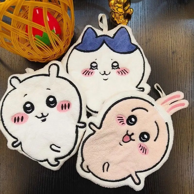 Chiikawa Usaqi Xiaobajii منشفة - مراجعة Kitchen Hanging Gadgets وسعره