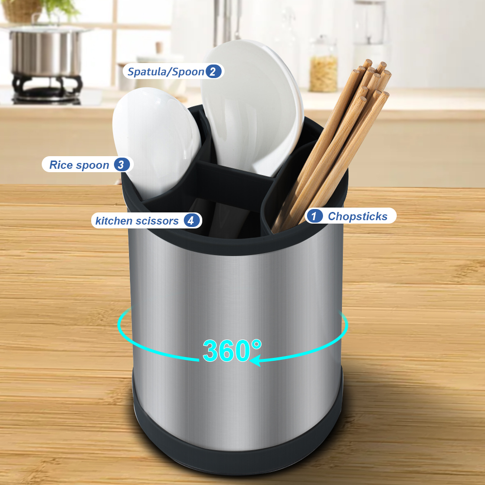 360 °   حامل أدوات مطبخ قابل ل - مراجعة Kitchen Gadgets Under 100 وسعره