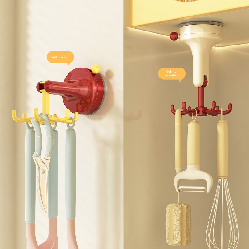 خطاف مطبخ دوار بكوب شفط، بدون  - مراجعة Kitchen Gadgets Under 100 وسعره