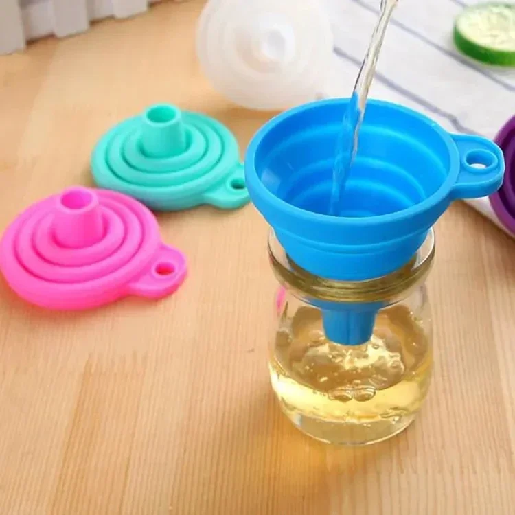 1/4 قطعة قمع سيليكون قابل للطي - مراجعة Kitchen Gadgets For Small Kitchens وسعره
